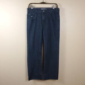 ENYCE Dark Wash Straight-Leg Jeans Size 32x32